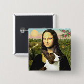 Mona Lisa - Cardigan Welsh Corgi Button (Vorne & Hinten)