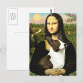 Mona Lisa - Cardigan Welsh Corgi Postkarte (Vorne/Hinten)