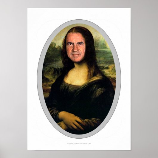Mona Lisa Carnival Cutout Poster (Vorne)