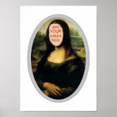 Mona Lisa Carnival Cutout Poster (Vorne)