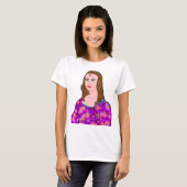 Mona Lisa Cartoon Image T-Shirt (Vorne ganz)