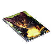 Mona Lisa Cat Portrait Notizblock (Rechte Seite)