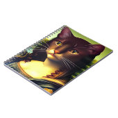 Mona Lisa Cat Portrait Notizblock (Linke Seite)