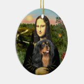 Mona Lisa - Cavalier (schwarz/tan) Keramik Ornament (Rechts)