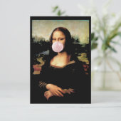 Mona Lisa Chewing Gum Karte (Stehend Vorderseite)