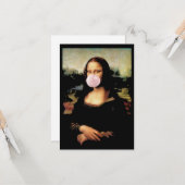Mona Lisa Chewing Gum Karte (Vorderseite/Rückseite Beispiel)