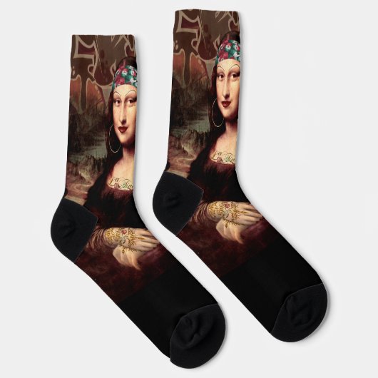 Mona Lisa Chicana Chola Socken (Rechts)