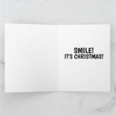 MONA LISA CHRISTMAS GROSSE KARTEN SMILE! (Innenseite)