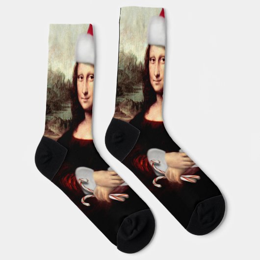 Mona Lisa Christmas Socken (Rechts)