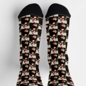 Mona Lisa Christmas Socken (Oben)
