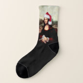 Mona Lisa Christmas Socken (Links - Außen)