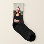 Mona Lisa Christmas Socken (Links - Innen)