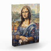 Mona Lisa collage art made with cat faces Fotoblock (Links)
