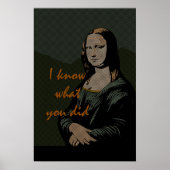 Mona Lisa Comic Book Style Poster (Vorne)