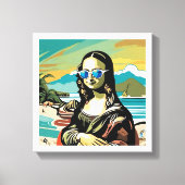 Mona Lisa Cool. Leinwanddruck (Vorderseite)