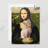 Mona Lisa - Cream Sphynx cat Postkarte (Vorne/Hinten)