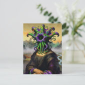 Mona Lisa Cthulhu Postkarte (Stehend Vorderseite)