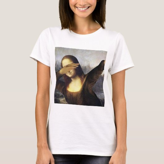Mona Lisa Dab, PopCulture, dabbing T-Shirt (Vorderseite)