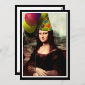 Mona Lisa - Das Geburtstagskarl Einladung (Vorne/Hinten)
