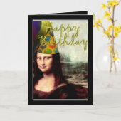 Mona Lisa - Das Geburtstagskarl Karte (Gelbe Blume)