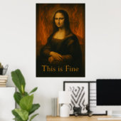 Mona Lisa Das ist Fine Meme Poster (Heimbüro)