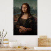 Mona Lisa del Giocondo Poster (Küche)