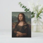 Mona Lisa del Giocondo Postkarte (Stehend Vorderseite)