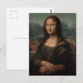 Mona Lisa del Giocondo Postkarte (Vorne/Hinten)