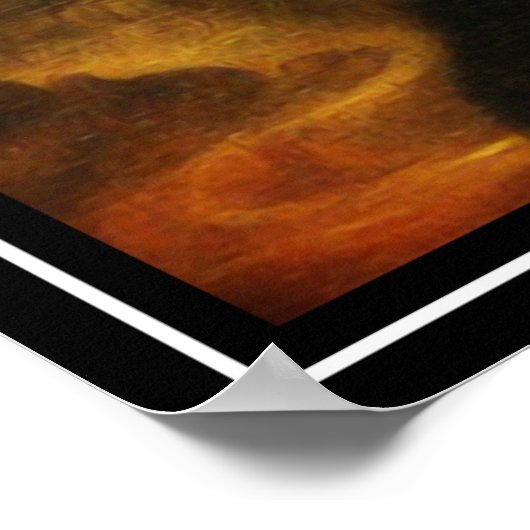 Mona Lisa Der Osterhase Poster (Ecke)