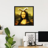 Mona Lisa Der Osterhase Poster (Heimbüro)