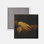 Mona Lisa, Detail ihrer Hände, c.1503-06 Magnet (Vorderseite/Rückseite)