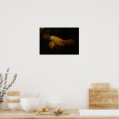 Mona Lisa, Detail ihrer Hände, c.1503-06 Poster (Küche)