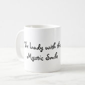 Mona Lisa - Die Frau mit dem Mystischen Lächeln Kaffeetasse (Vorderseite Links)