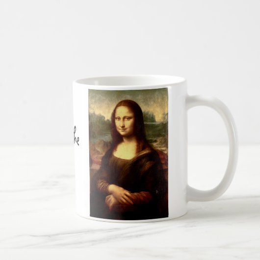 Mona Lisa - Die Frau mit dem Mystischen Lächeln Kaffeetasse (Rechts)