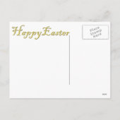 Mona Lisa, die Osterhase Feiertagspostkarte (Rückseite)