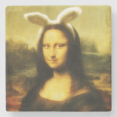 Mona Lisa, die Osterhase Steinuntersetzer (Vorderseite)