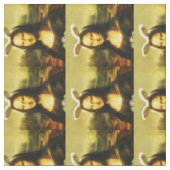 Mona Lisa, die Osterhase Stoff (Nahaufnahme)