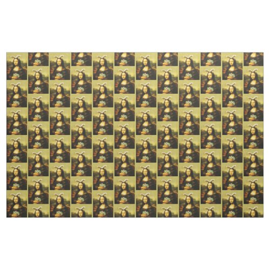Mona Lisa, die Osterhase Stoff (Yard (91,4 cm))