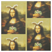 Mona Lisa, die Osterhase Stoff (Muster)