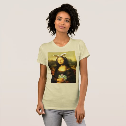 Mona Lisa, die Osterhase T-Shirt (Vorne ganz)