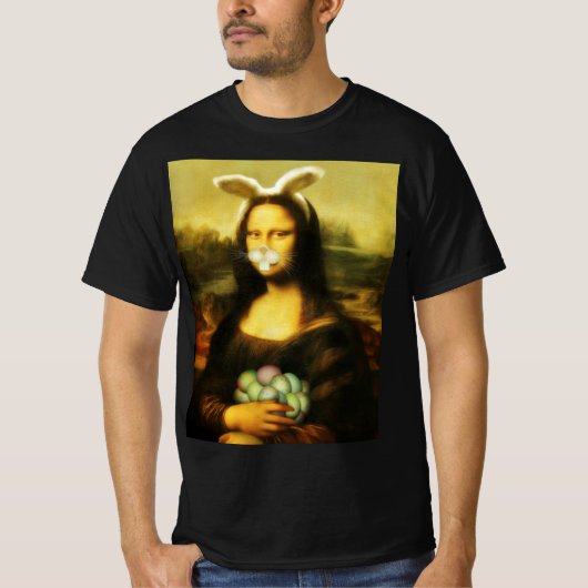 Mona Lisa, die Osterhase T-Shirt (Vorderseite)