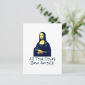 Mona Lisa Diva Secrets Postkarte (Stehend Vorderseite)