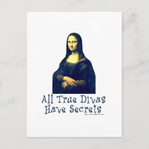 Mona Lisa Diva Secrets Postkarte