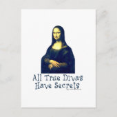 Mona Lisa Diva Secrets Postkarte (Vorderseite)
