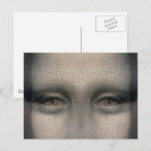 Mona Lisa Dracula Eyes Postkarte (Vorne/Hinten)