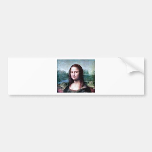 Mona Lisa durch Leonardo da Vinci Autoaufkleber (Vorne)