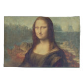 Mona Lisa durch Leonardo da Vinci Kissenbezug (Rückseite)