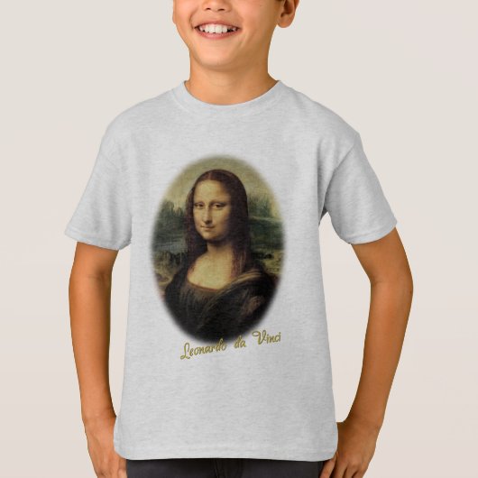 Mona Lisa durch Leonardo da Vinci T-Shirt (Vorderseite)