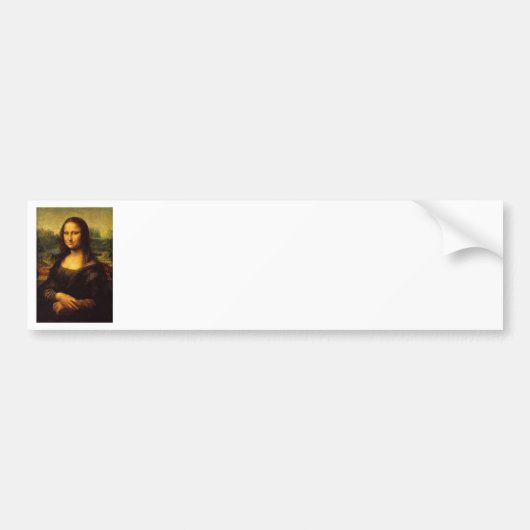 Mona Lisa durch Leonardo DE Vinici Autoaufkleber (Vorne)