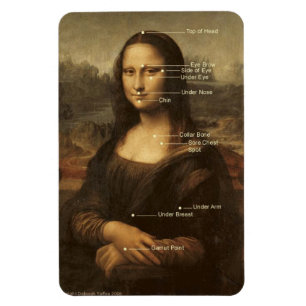 Mona Lisa EFT, die Punkte 4"" flexibler Magnet x6